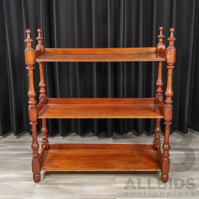 Victorian Cedar Three Tier Dumbwaiter