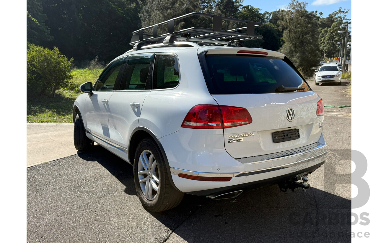 8/2016 Volkswagen Touareg 150 TDI ELEMENT AWD 7P MY17 4D Wagon White 3.0L