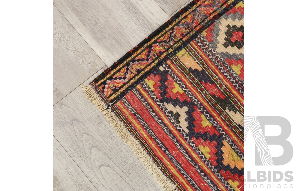 Hand Knotted Kilim Runner Rug