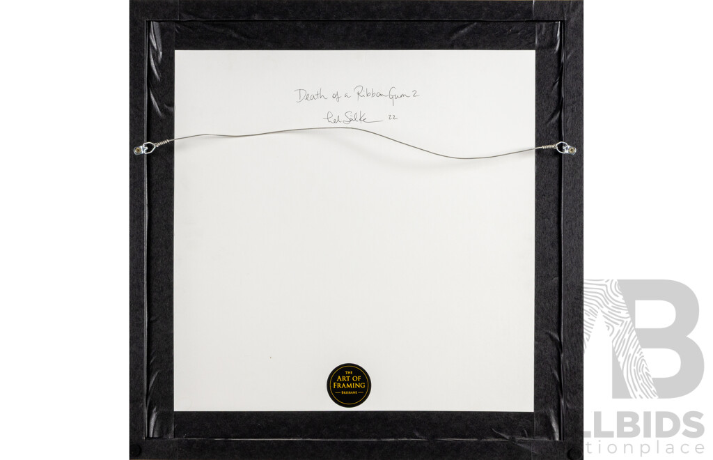 Tiel Siever-Keevers (20th Century, Australian, 1973-), Death of a Ribbon Gum 2, Mixed Media on Wooden Panel, 62H x 62W cm (frame)