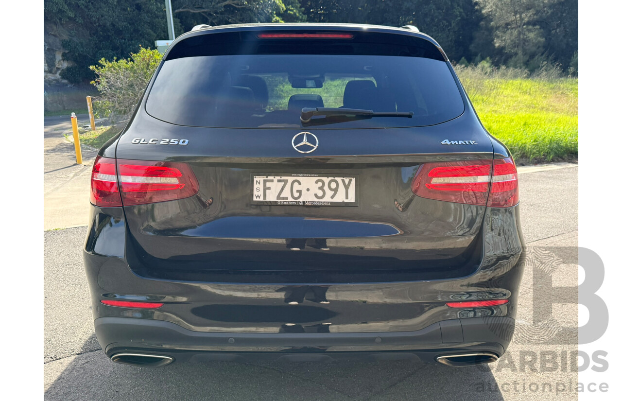 08/2018 Mercedes-Benz GLC 250 (AWD) 253 MY18 4D Wagon Black 2.0L AMG Pack