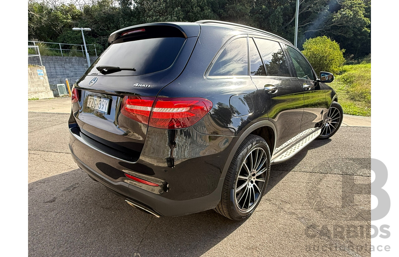 08/2018 Mercedes-Benz GLC 250 (AWD) 253 MY18 4D Wagon Black 2.0L AMG Pack