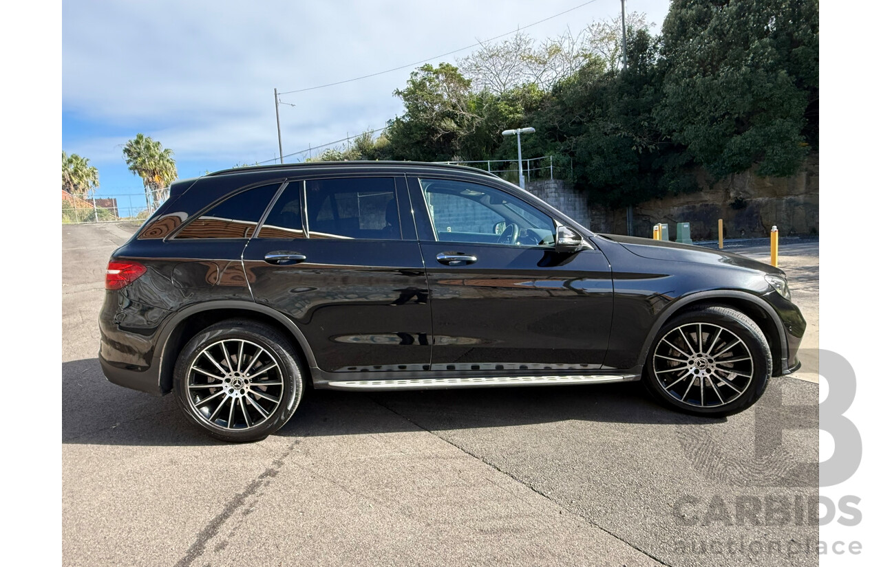 08/2018 Mercedes-Benz GLC 250 (AWD) 253 MY18 4D Wagon Black 2.0L AMG Pack