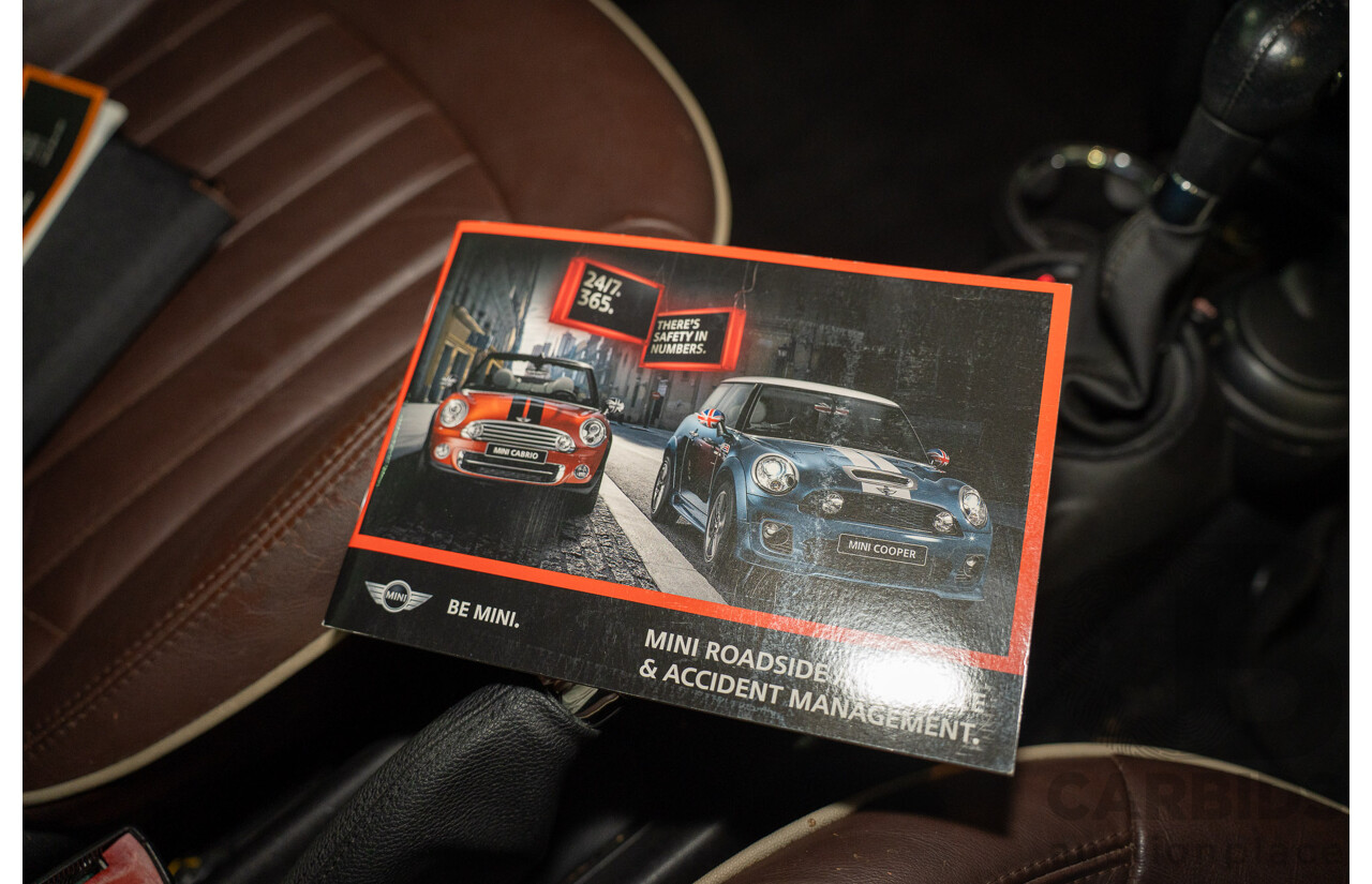1/2012 Mini Cooper Cabrio R57 MY12 2d Convertible Hot Chocolate Metallic 1.6L