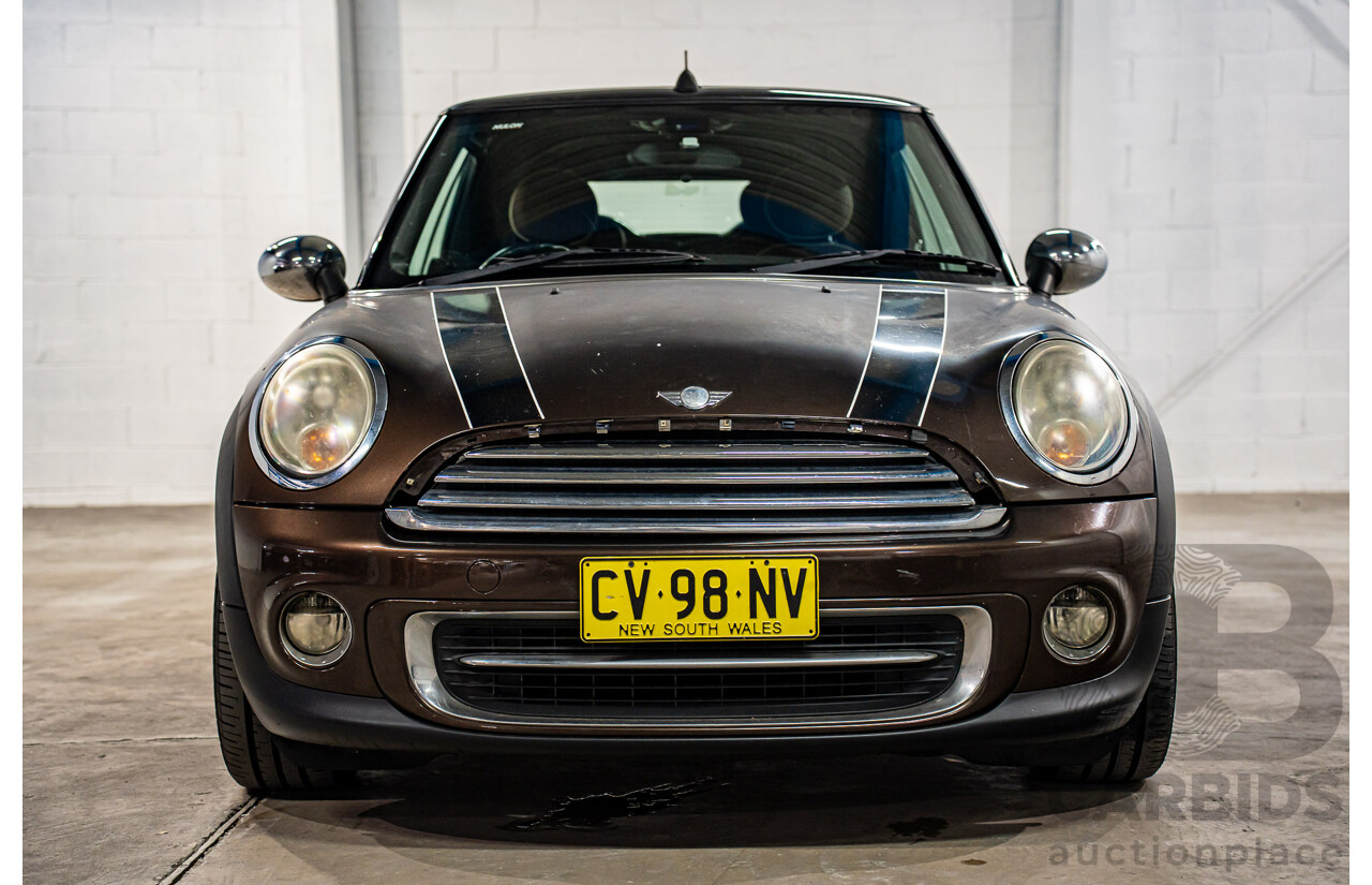1/2012 Mini Cooper Cabrio R57 MY12 2d Convertible Hot Chocolate Metallic 1.6L