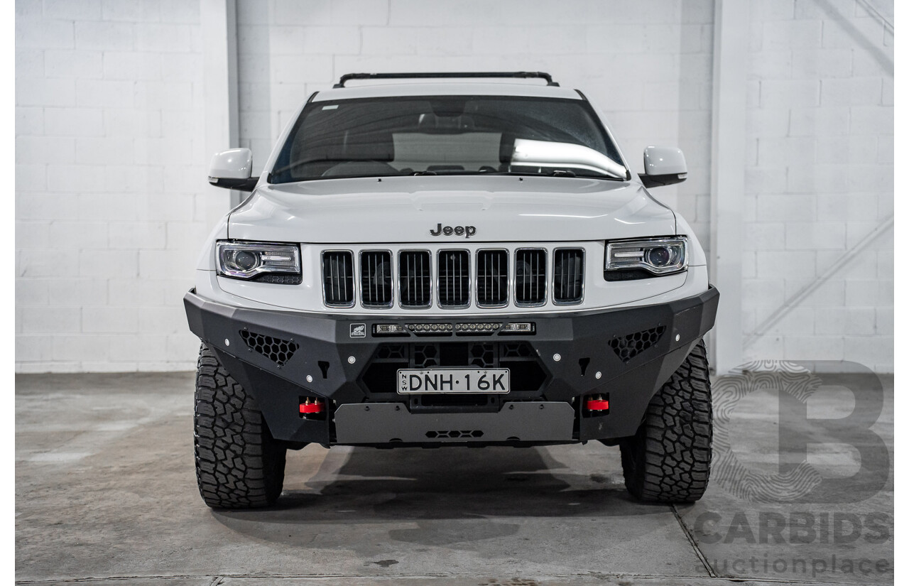 02/2017 Jeep Grand Cherokee Limited (4x4) WK MY15 4d Wagon Bright White Turbo Diesel V6 3.0L
