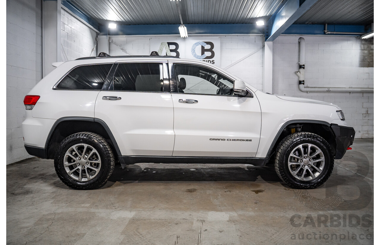 02/2017 Jeep Grand Cherokee Limited (4x4) WK MY15 4d Wagon Bright White Turbo Diesel V6 3.0L