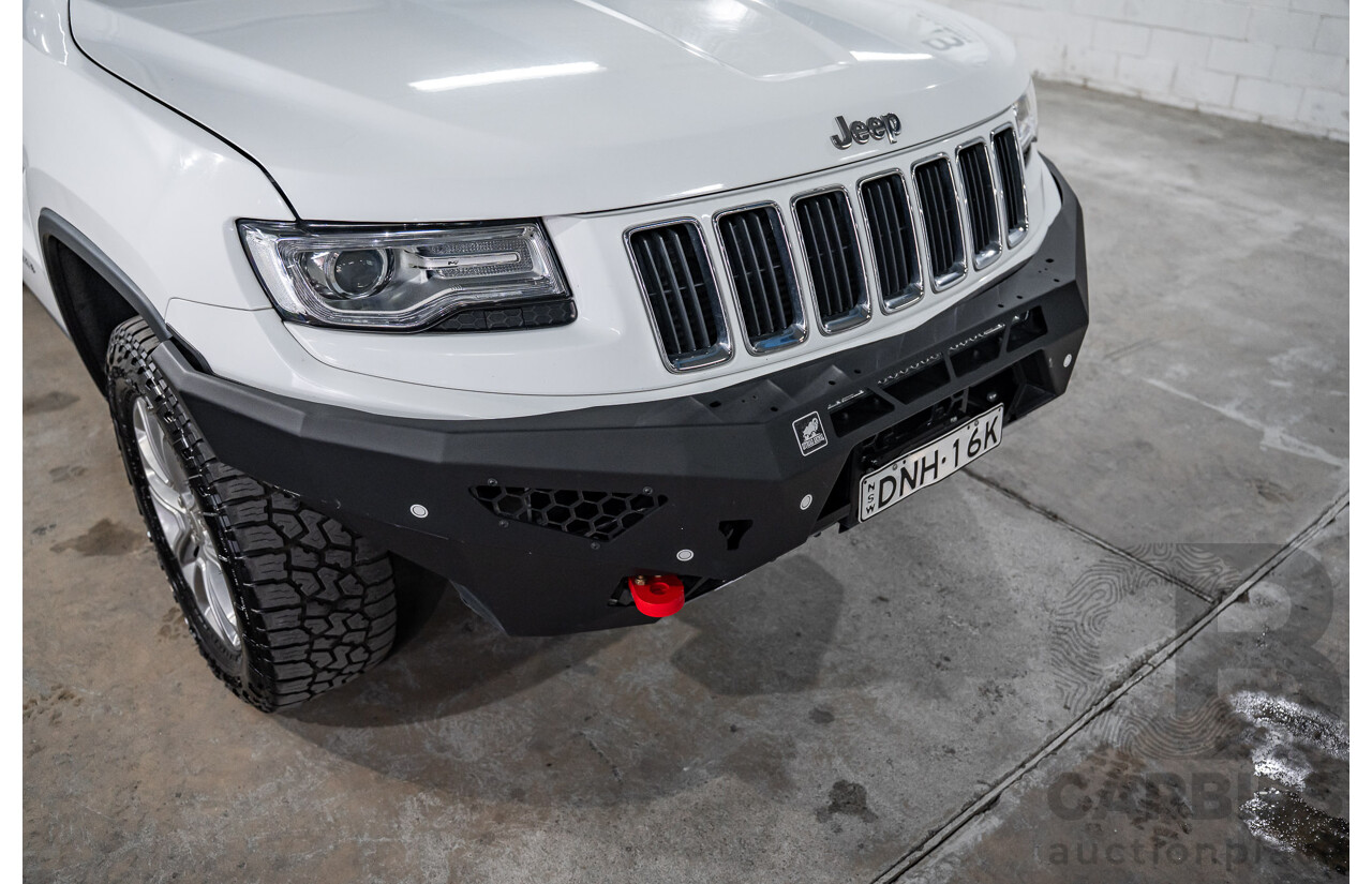 02/2017 Jeep Grand Cherokee Limited (4x4) WK MY15 4d Wagon Bright White Turbo Diesel V6 3.0L