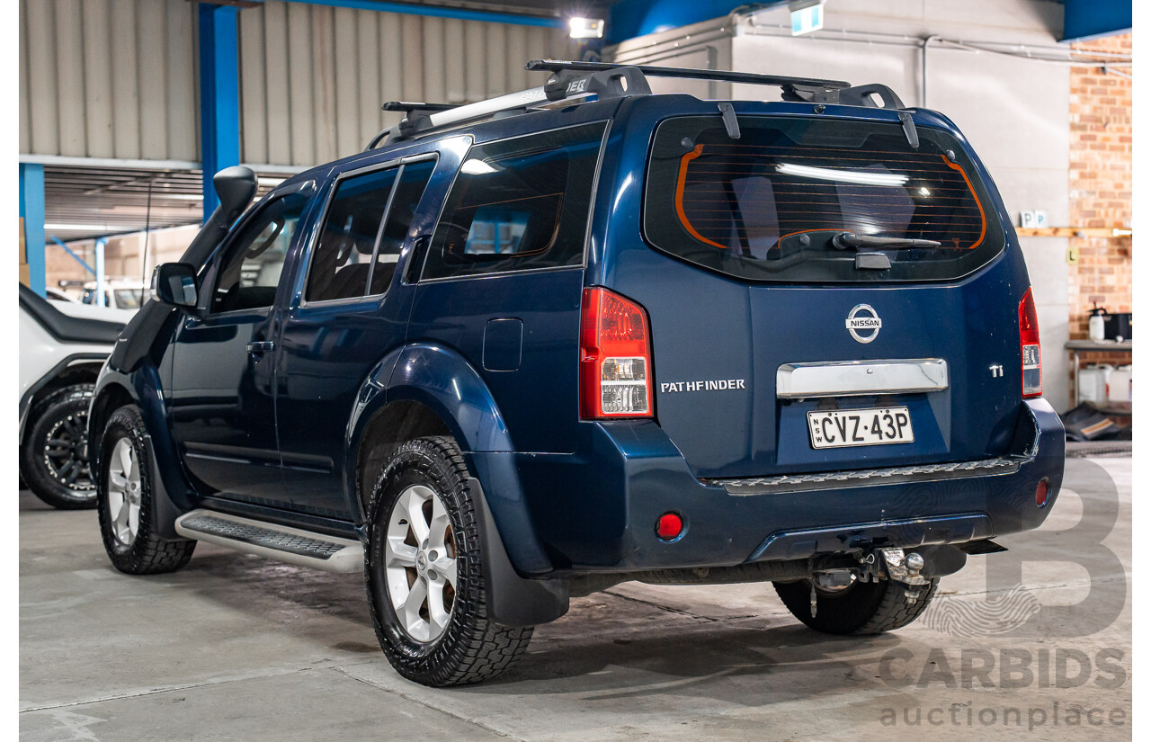 4/2011 Nissan Pathfinder Ti (4x4) R51 Series 4 4d Wagon Blue Turbo Diesel 2.5L