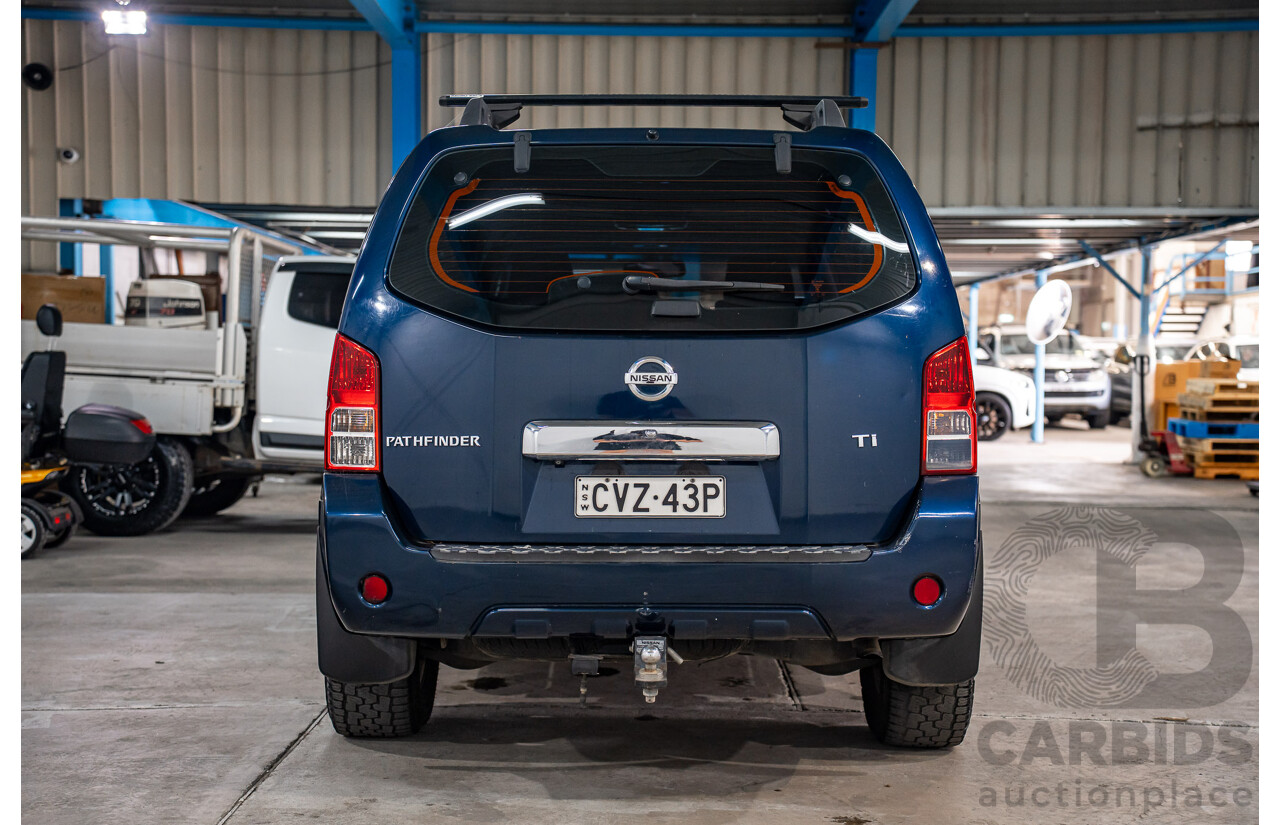 4/2011 Nissan Pathfinder Ti (4x4) R51 Series 4 4d Wagon Blue Turbo Diesel 2.5L