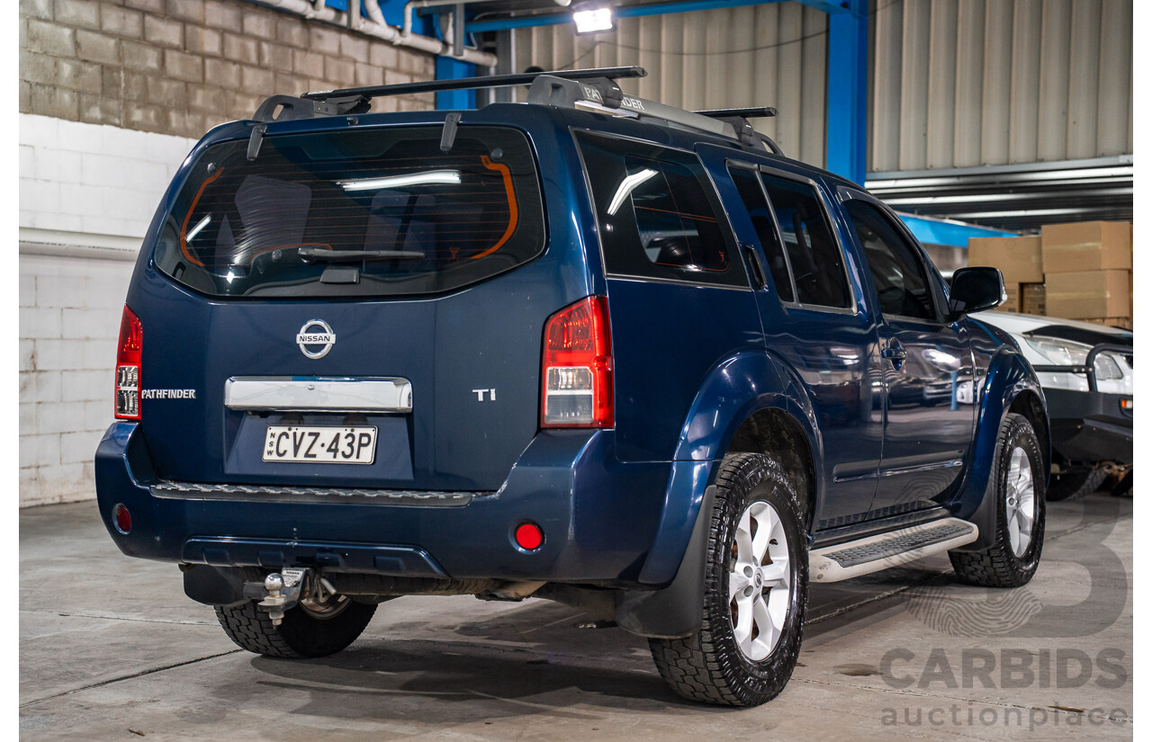 4/2011 Nissan Pathfinder Ti (4x4) R51 Series 4 4d Wagon Blue Turbo Diesel 2.5L