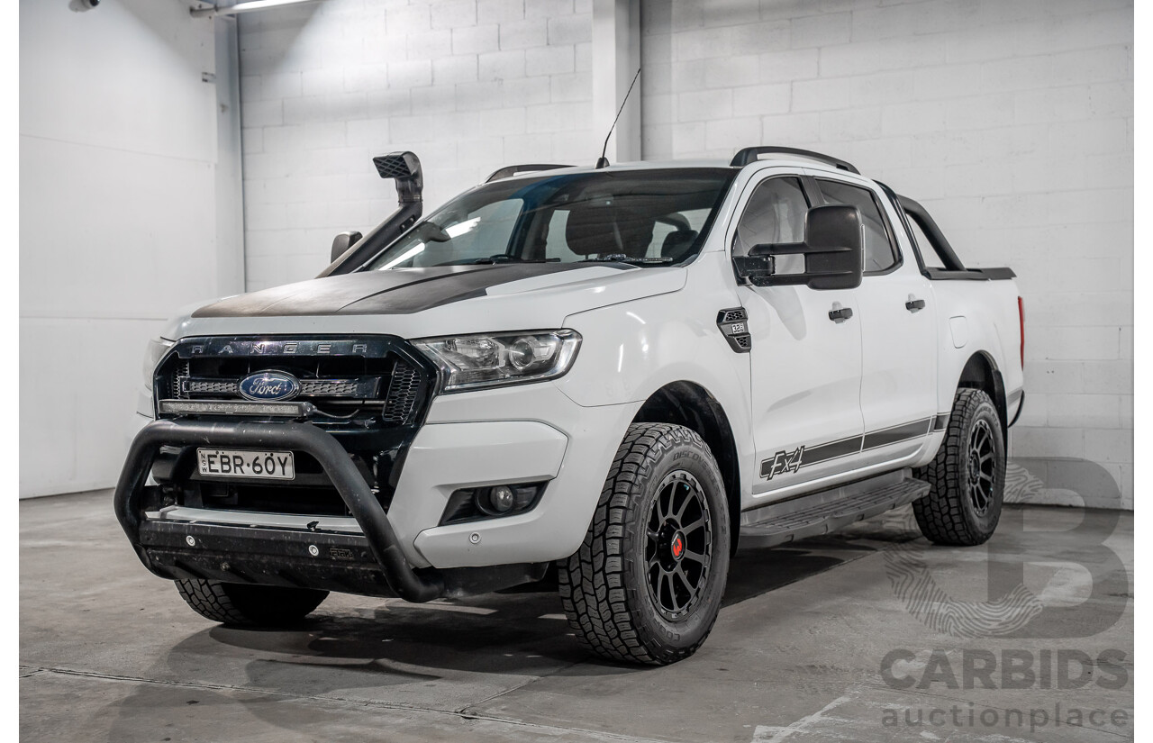 04/2017 Ford Ranger FX4 (4x4) PX MKII MY17 Dual Cab Utility White Diesel Turbo 3.2L