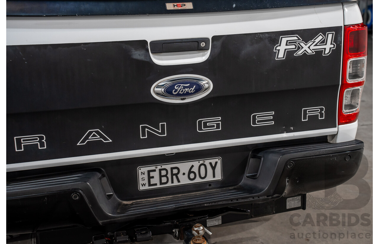 04/2017 Ford Ranger FX4 (4x4) PX MKII MY17 Dual Cab Utility White Diesel Turbo 3.2L