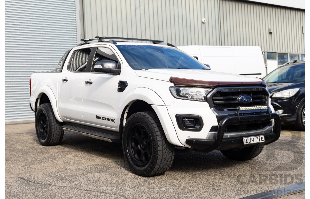 07/2020 Ford Ranger WILDTRAK 2.0 (4x4) 4x4 PX MKIII MY20.75 Double Cab P/Up White 2.0L