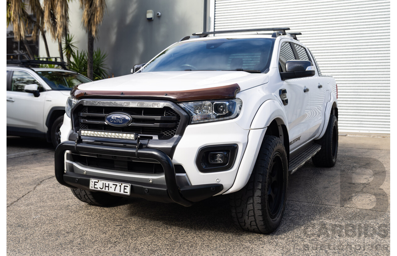 07/2020 Ford Ranger WILDTRAK 2.0 (4x4) 4x4 PX MKIII MY20.75 Double Cab P/Up White 2.0L