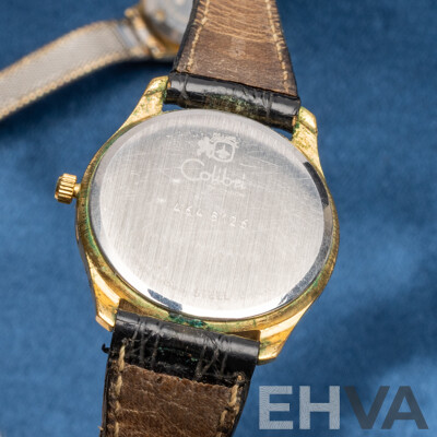 Vintage 12k Gold Filled Seiko Automatic 17 Jewels Hi-Beat Wristwatch - 2205-0240 & Calibri Quartz Watch - Lot of 2