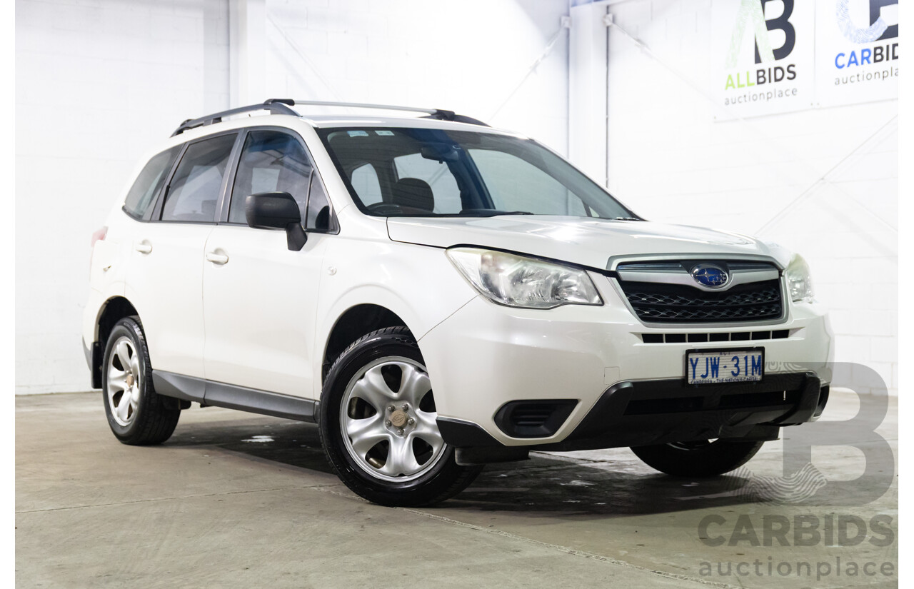 3/2014 Subaru Forester 2.5i MY14 4d Wagon White 2.5L