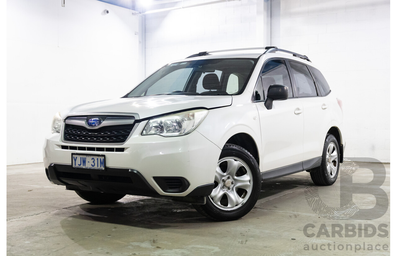 3/2014 Subaru Forester 2.5i MY14 4d Wagon White 2.5L