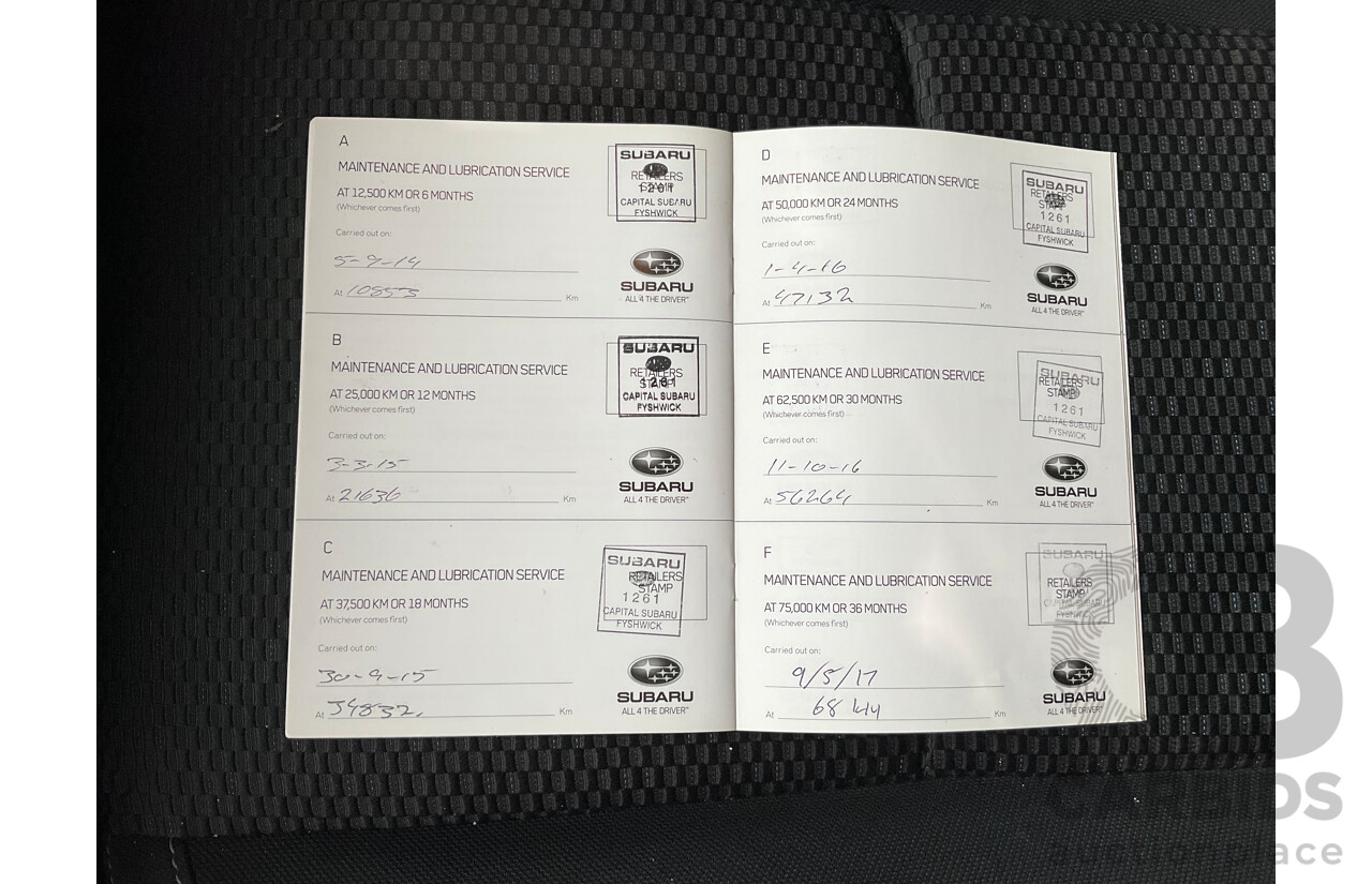 3/2014 Subaru Forester 2.5i MY14 4d Wagon White 2.5L