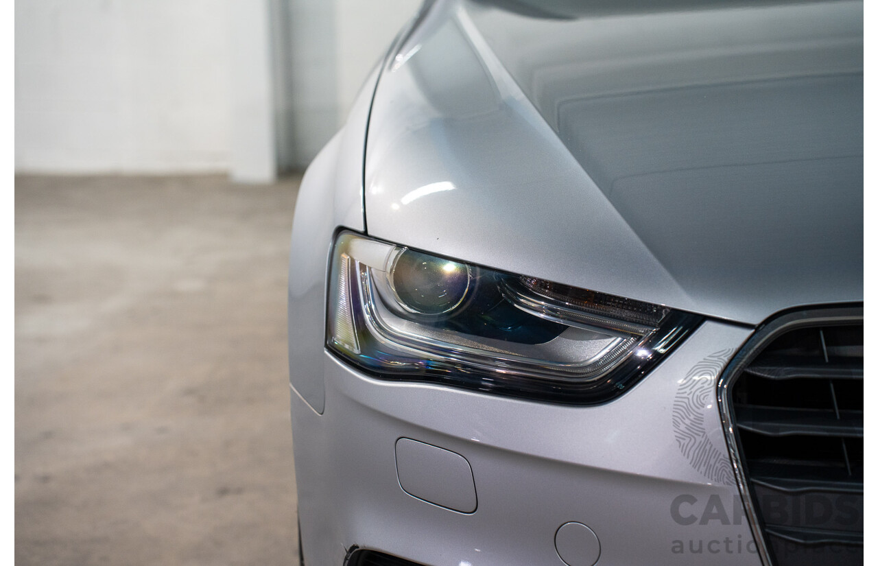 1/2014 Audi A4 2.0 TFSI Quattro B8 (8K) MY14 4d Sedan Floret Silver Metallic 2.0L