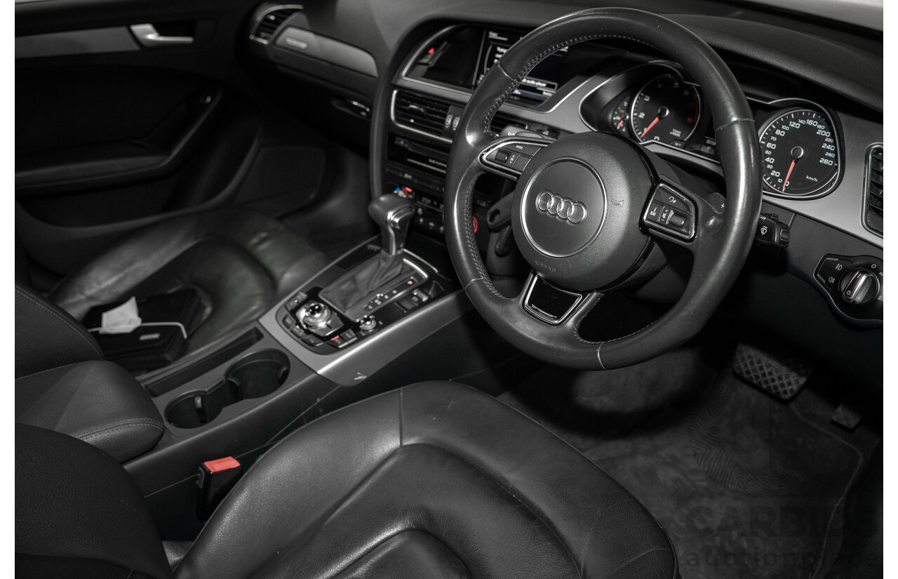 1/2014 Audi A4 2.0 TFSI Quattro B8 (8K) MY14 4d Sedan Floret Silver Metallic 2.0L