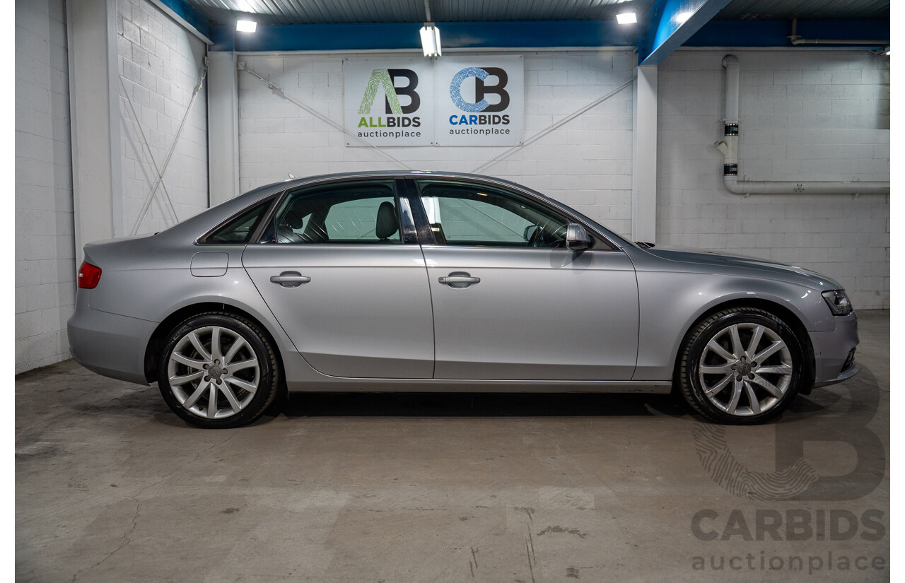 1/2014 Audi A4 2.0 TFSI Quattro B8 (8K) MY14 4d Sedan Floret Silver Metallic 2.0L