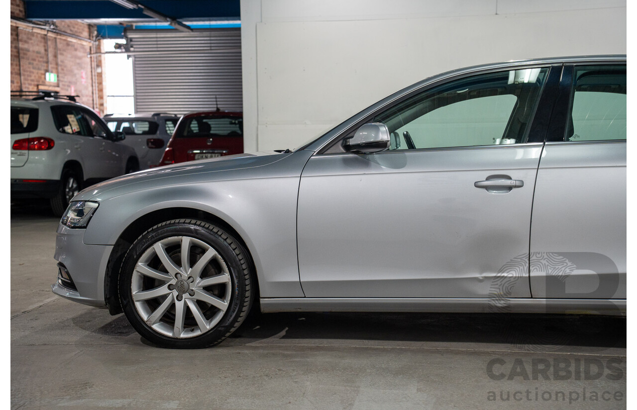 1/2014 Audi A4 2.0 TFSI Quattro B8 (8K) MY14 4d Sedan Floret Silver Metallic 2.0L