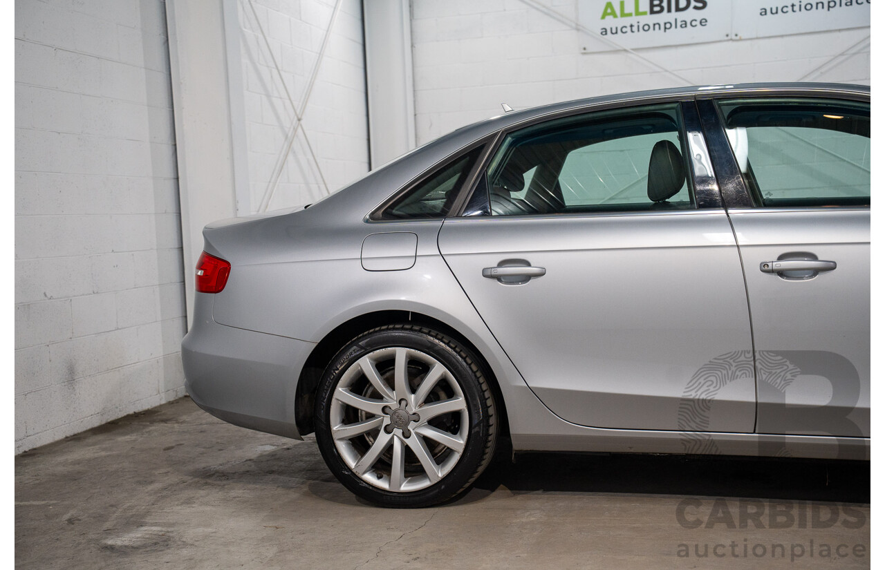 1/2014 Audi A4 2.0 TFSI Quattro B8 (8K) MY14 4d Sedan Floret Silver Metallic 2.0L
