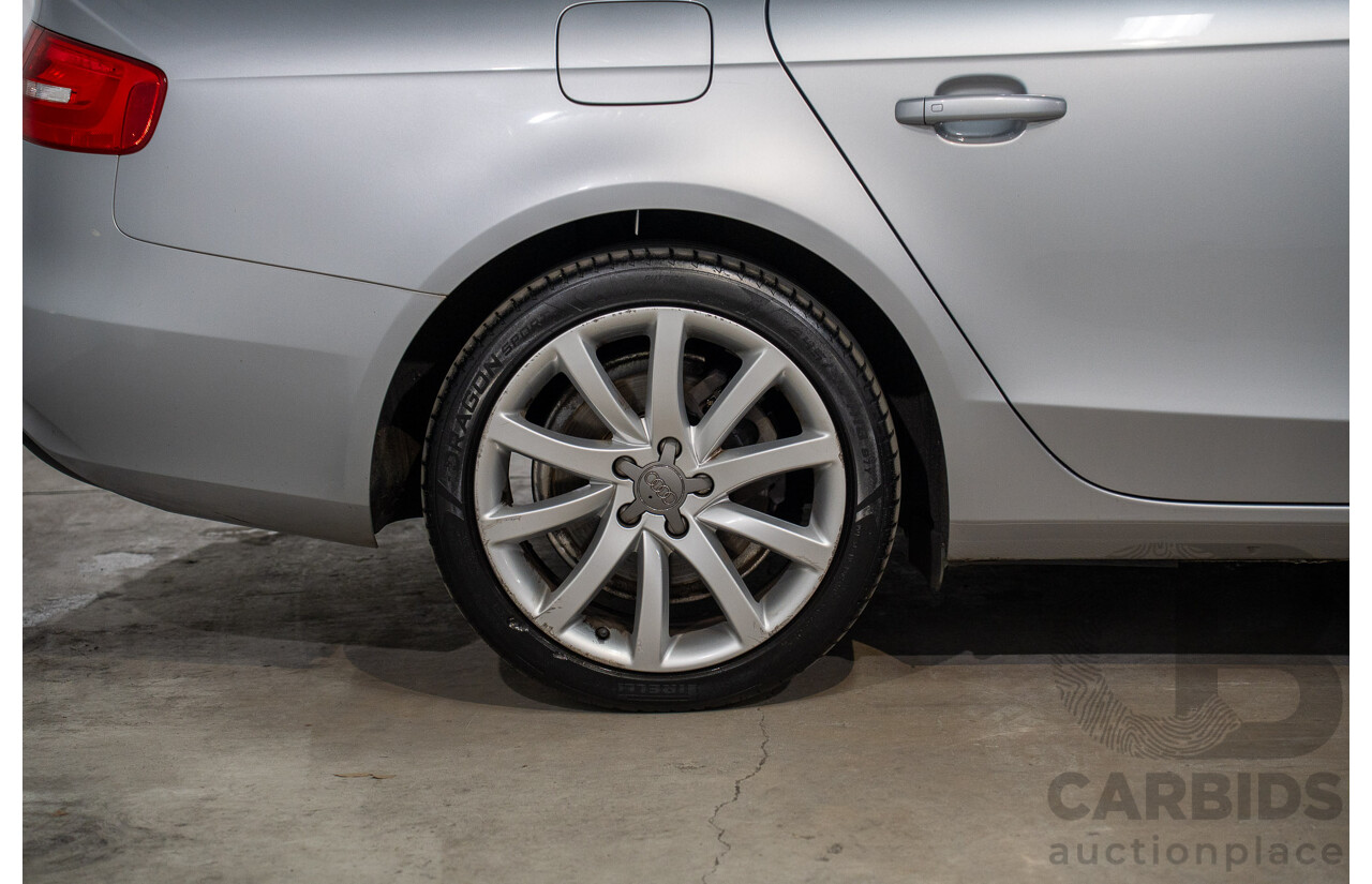1/2014 Audi A4 2.0 TFSI Quattro B8 (8K) MY14 4d Sedan Floret Silver Metallic 2.0L