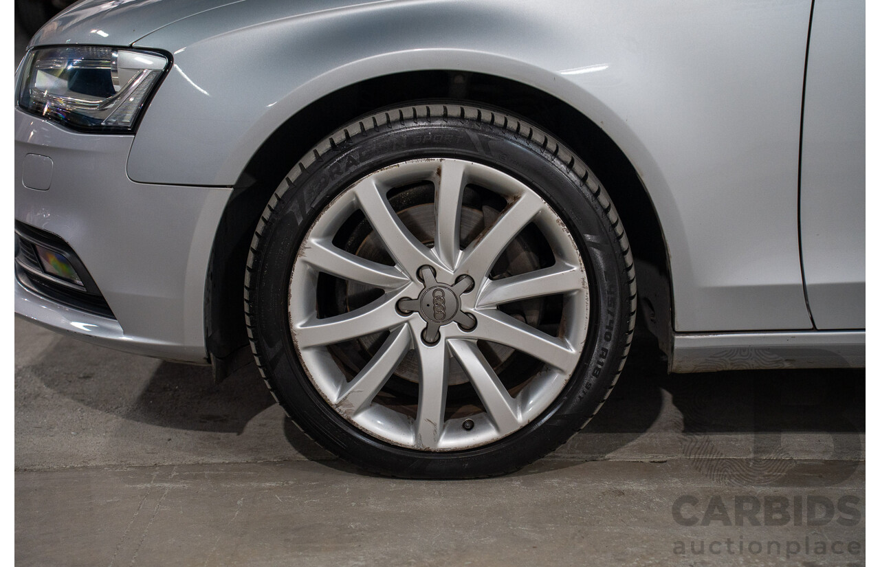 1/2014 Audi A4 2.0 TFSI Quattro B8 (8K) MY14 4d Sedan Floret Silver Metallic 2.0L