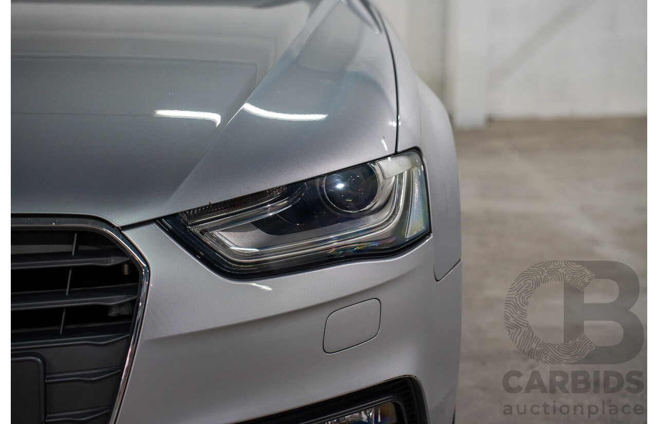1/2014 Audi A4 2.0 TFSI Quattro B8 (8K) MY14 4d Sedan Floret Silver Metallic 2.0L