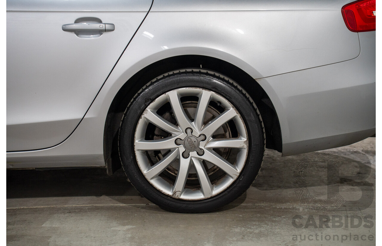 1/2014 Audi A4 2.0 TFSI Quattro B8 (8K) MY14 4d Sedan Floret Silver Metallic 2.0L