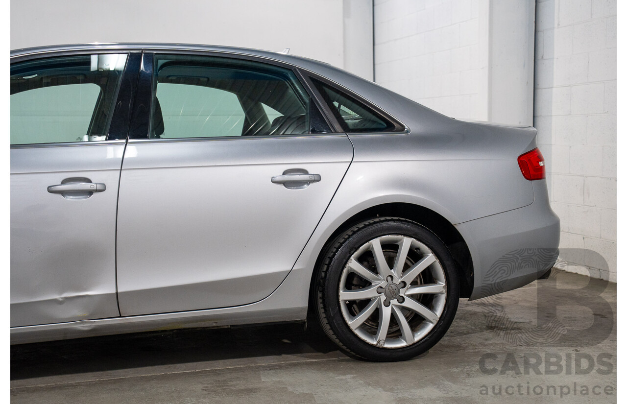 1/2014 Audi A4 2.0 TFSI Quattro B8 (8K) MY14 4d Sedan Floret Silver Metallic 2.0L