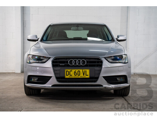 1663238 · 1/2014 Audi A4 2.0 TFSI Quattro B8 (8K) MY14 4d Sedan Floret Silver Metallic 2.0L