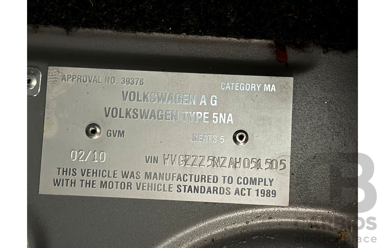 2/2010 Volkswagen Tiguan 147 TSI 5NC MY10 4d Wagon Grey 2.0L