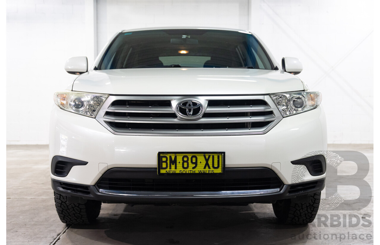 9/2011 Toyota Kluger KX-R (fwd) 5 SEAT GSU40R MY11 UPGRADE 4d Wagon Blizzard 3.5L