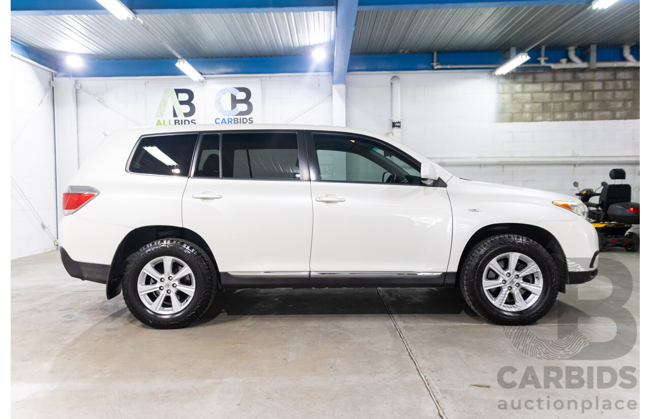 9/2011 Toyota Kluger KX-R (fwd) 5 SEAT GSU40R MY11 UPGRADE 4d Wagon Blizzard 3.5L
