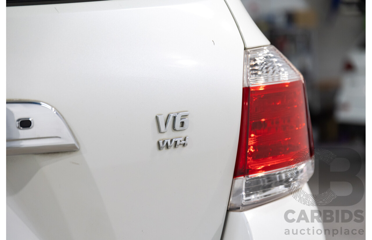 9/2011 Toyota Kluger KX-R (fwd) 5 SEAT GSU40R MY11 UPGRADE 4d Wagon Blizzard 3.5L