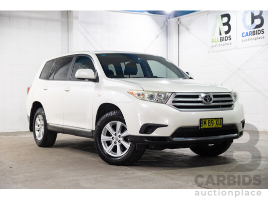 9/2011 Toyota Kluger KX-R (fwd) 5 SEAT GSU40R MY11 UPGRADE 4d Wagon Blizzard 3.5L