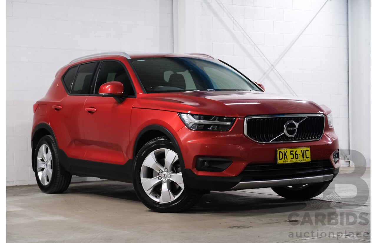 06/2018 Volvo XC40 T4 Momentum (FWD) 536 MY19 4d Wagon Fusion Red Metallic 2.0L