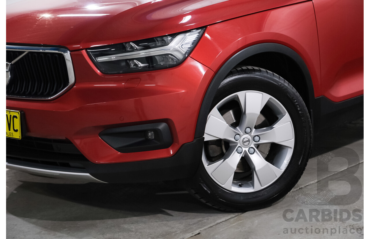 06/2018 Volvo XC40 T4 Momentum (FWD) 536 MY19 4d Wagon Fusion Red Metallic 2.0L