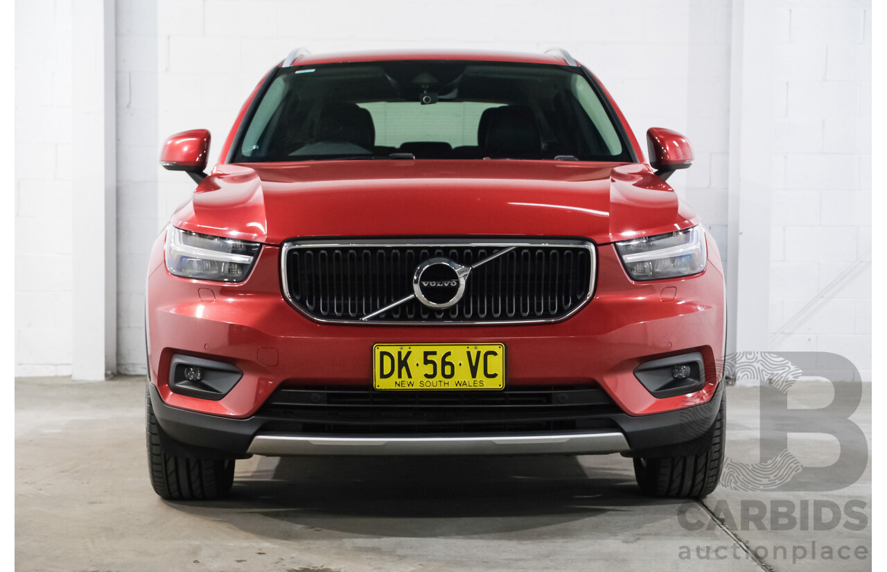 06/2018 Volvo XC40 T4 Momentum (FWD) 536 MY19 4d Wagon Fusion Red Metallic 2.0L