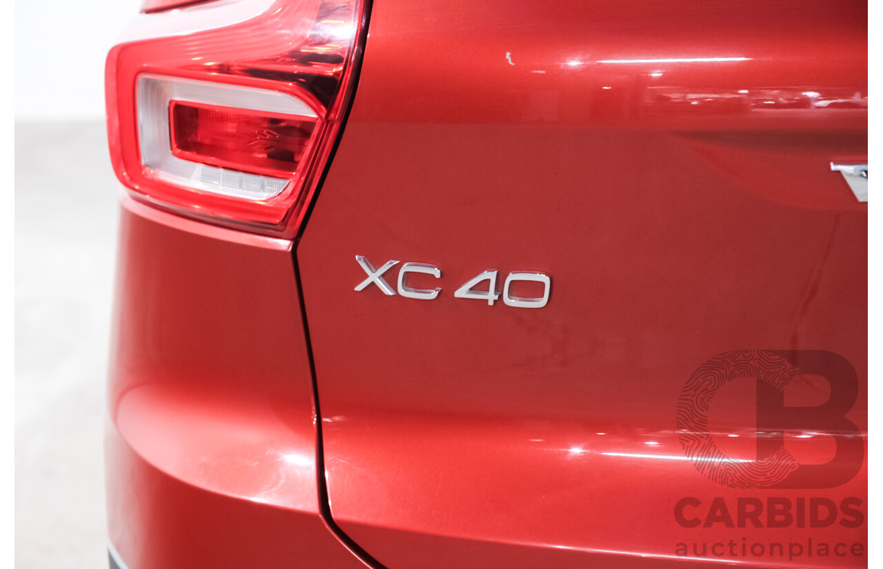 06/2018 Volvo XC40 T4 Momentum (FWD) 536 MY19 4d Wagon Fusion Red Metallic 2.0L