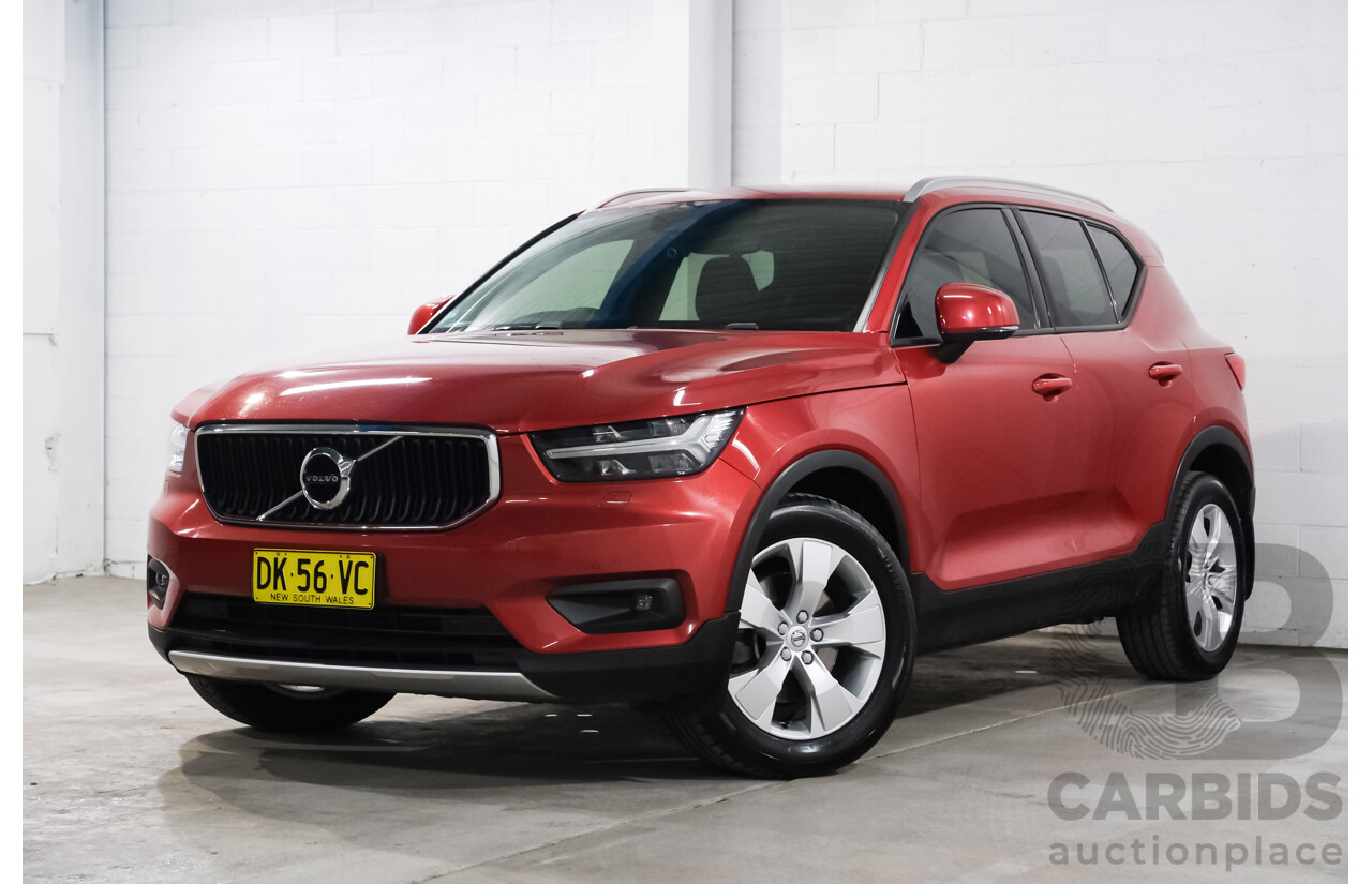 06/2018 Volvo XC40 T4 Momentum (FWD) 536 MY19 4d Wagon Fusion Red Metallic 2.0L