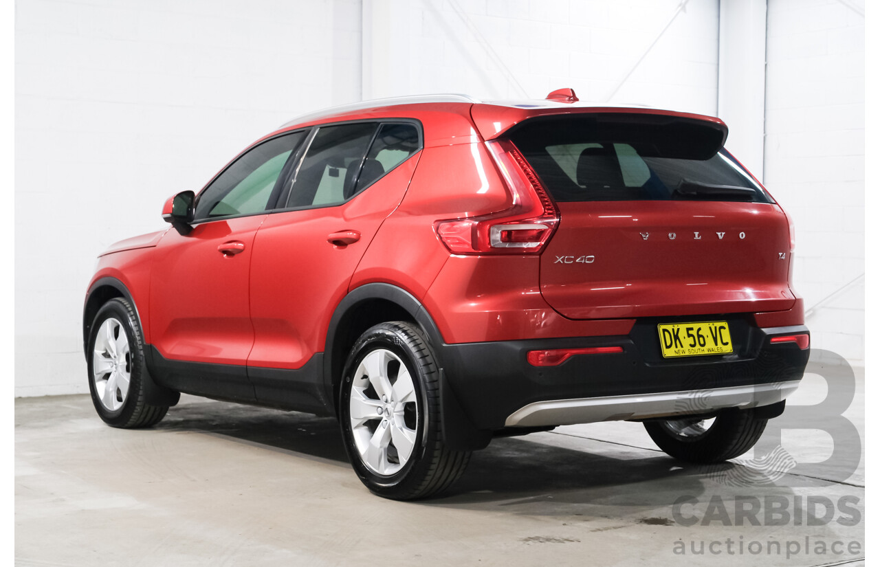 06/2018 Volvo XC40 T4 Momentum (FWD) 536 MY19 4d Wagon Fusion Red Metallic 2.0L