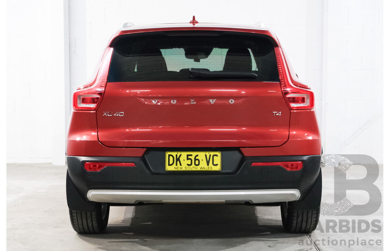 06/2018 Volvo XC40 T4 Momentum (FWD) 536 MY19 4d Wagon Fusion Red Metallic 2.0L