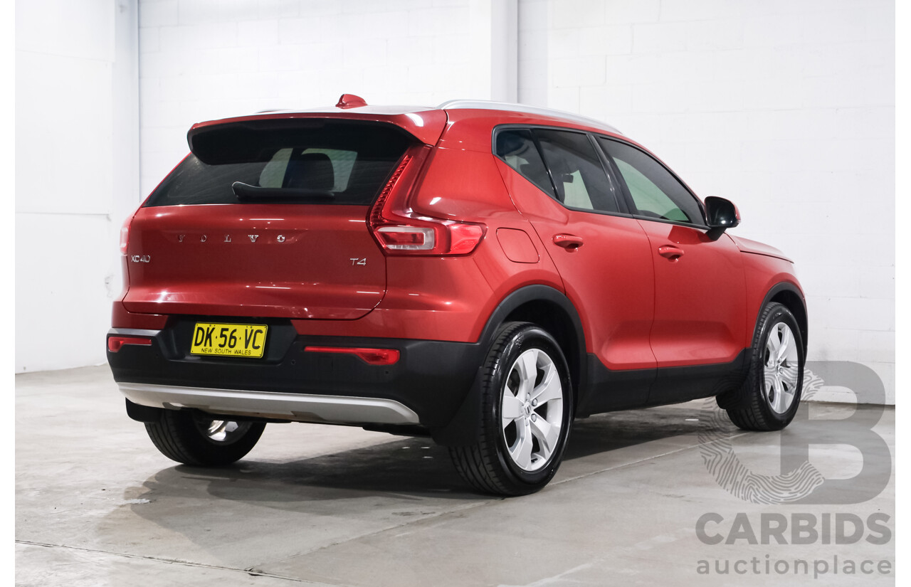 06/2018 Volvo XC40 T4 Momentum (FWD) 536 MY19 4d Wagon Fusion Red Metallic 2.0L