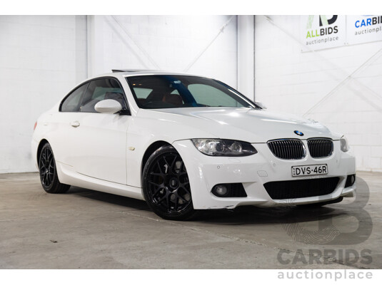 1/2008 Bmw 335i (RWD) E92 2d Coupe White Twin Turbo Inline 6 3.0L