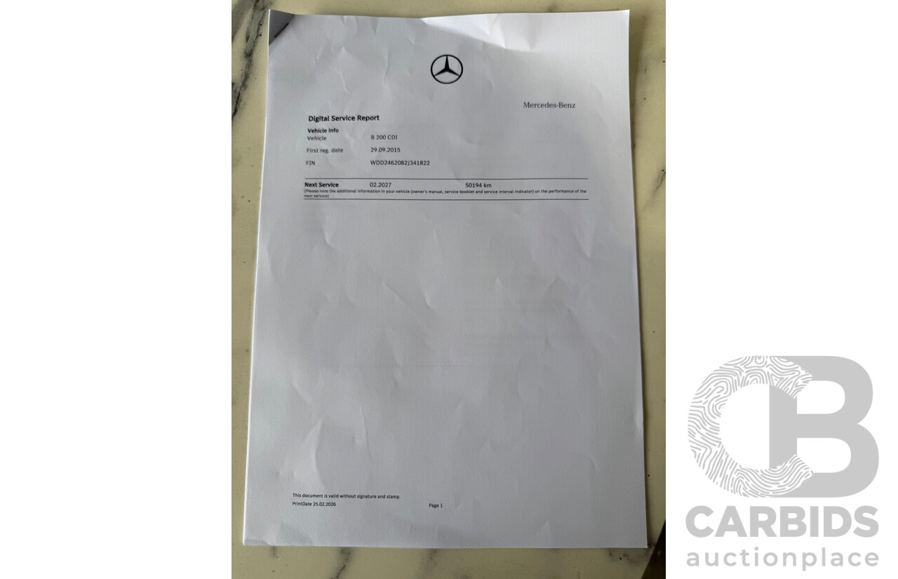 9/2015 Mercedes-Benz C200 CDI W204 MY14 4d Wagon Polar Silver Metallic Turbo Diesel 2.1L