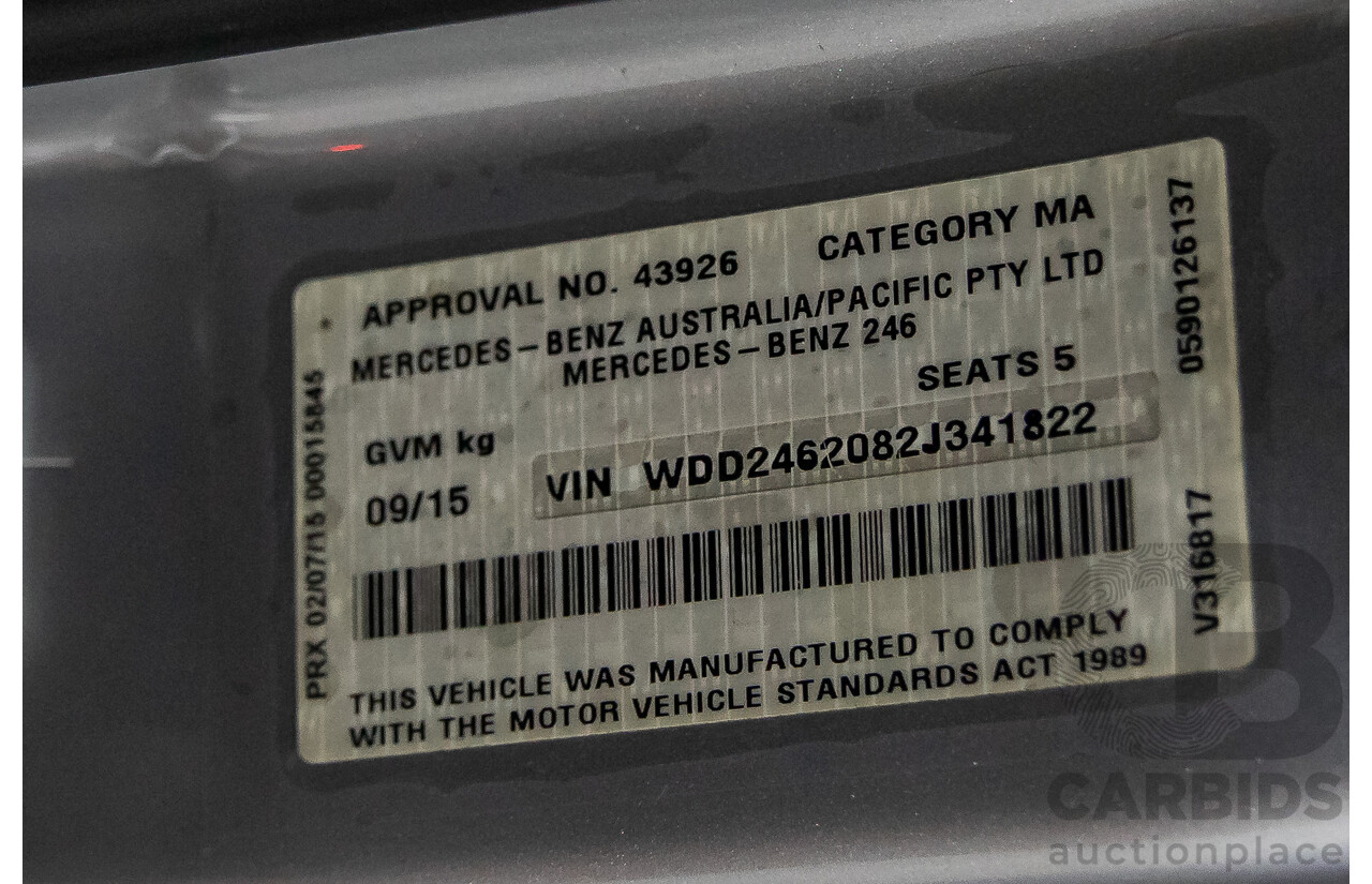 9/2015 Mercedes-Benz C200 CDI W204 MY14 4d Wagon Polar Silver Metallic Turbo Diesel 2.1L